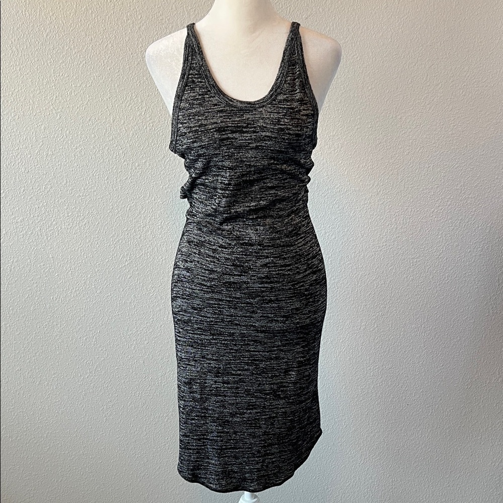 Aritzia Wilfred Free Marled Black Knit Tank Dress Size XS